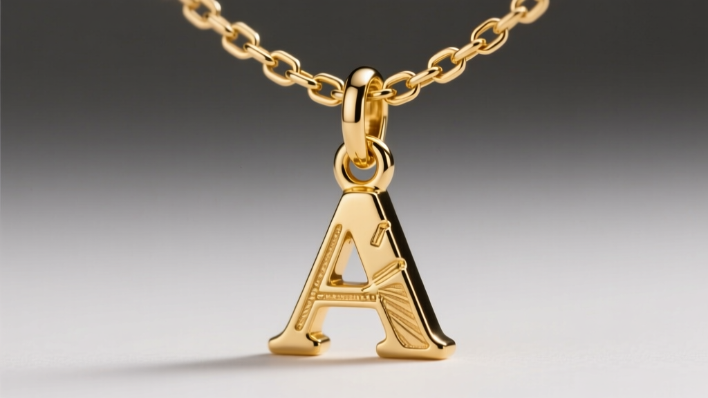 Macro shot of a 20-gauge soldered gold jump ring connecting a 1mm box chain to a letter charm under bright studio light.