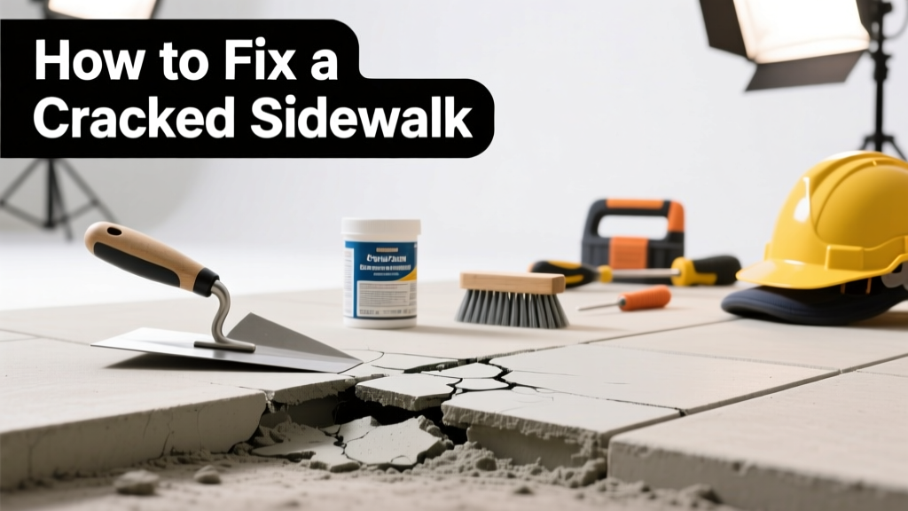 How to Fix a Cracked Sidewalk: DIY Repair Guide