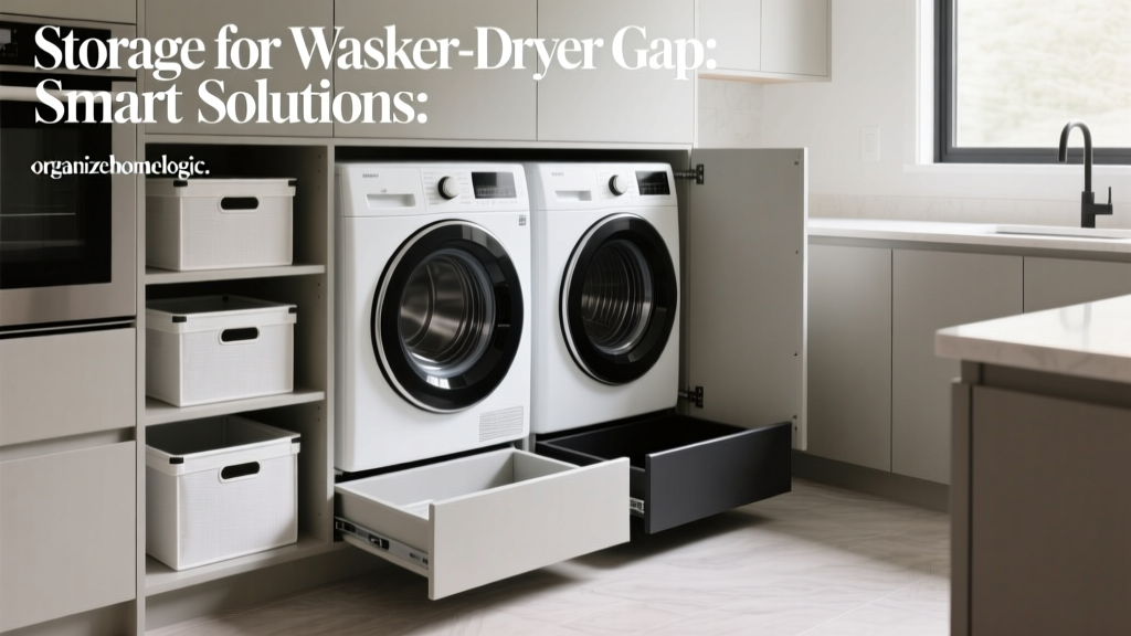 Storage for Washer-Dryer Gap: Smart Solutions