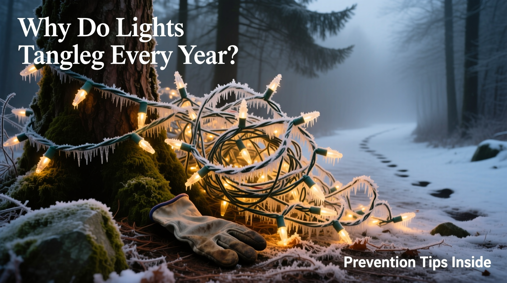 why do tangled lights happen every year and how to prevent it