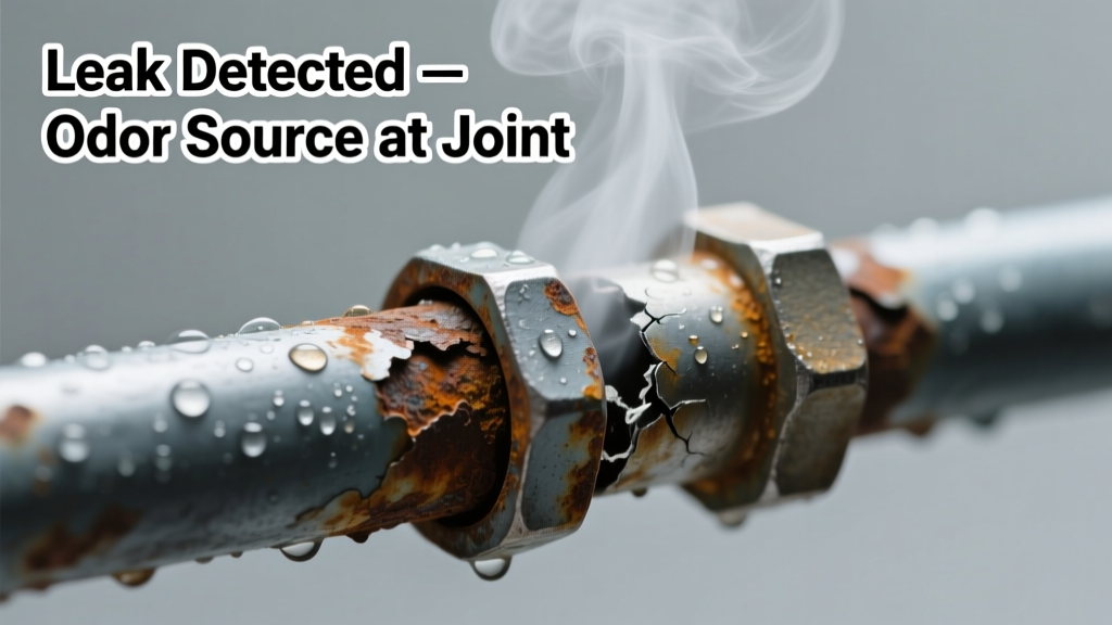 Pipe Leaking Joint Smells Bad: Quick Diagnosis