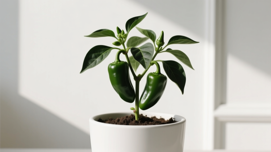 Prune Jalapeño Pepper Plant for Winter Indoors