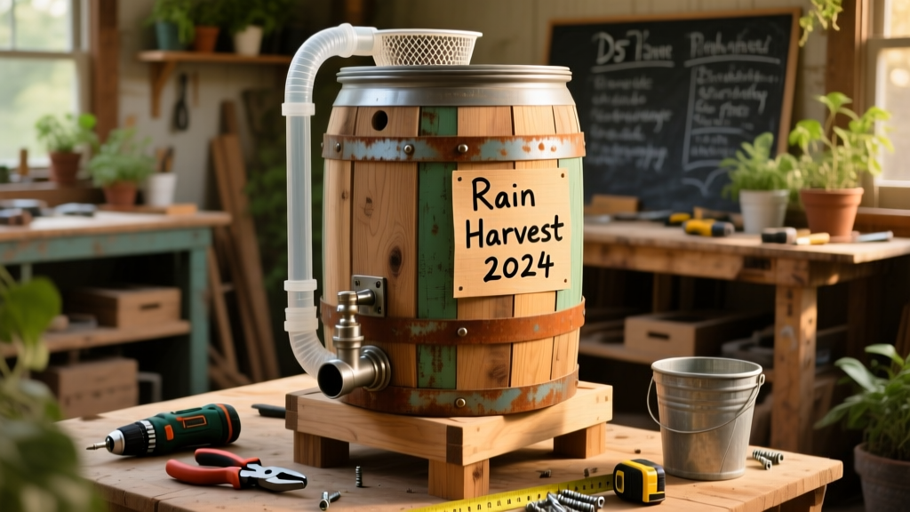 DIY Rain Barrel: Build a 55-Gallon Water Collector