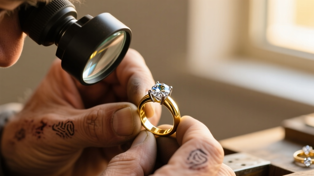 Macro shot of a jeweler