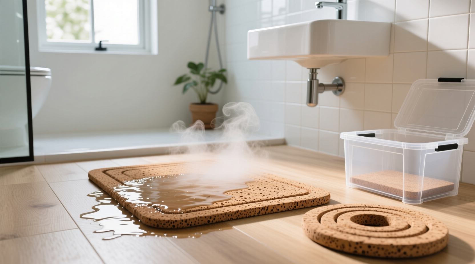 cork bath mats mold resistance