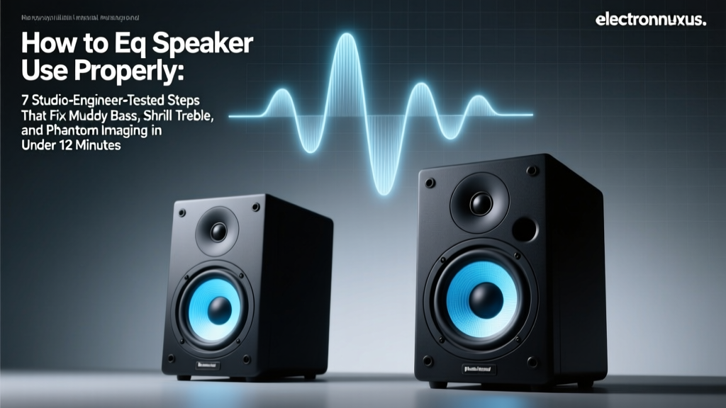 How to Eq Speaker Use Properly: 7 Studio-Engineer-Tested Steps That Fix Muddy Bass, Shrill Treble, and Phantom Imaging in Under 12 Minutes
