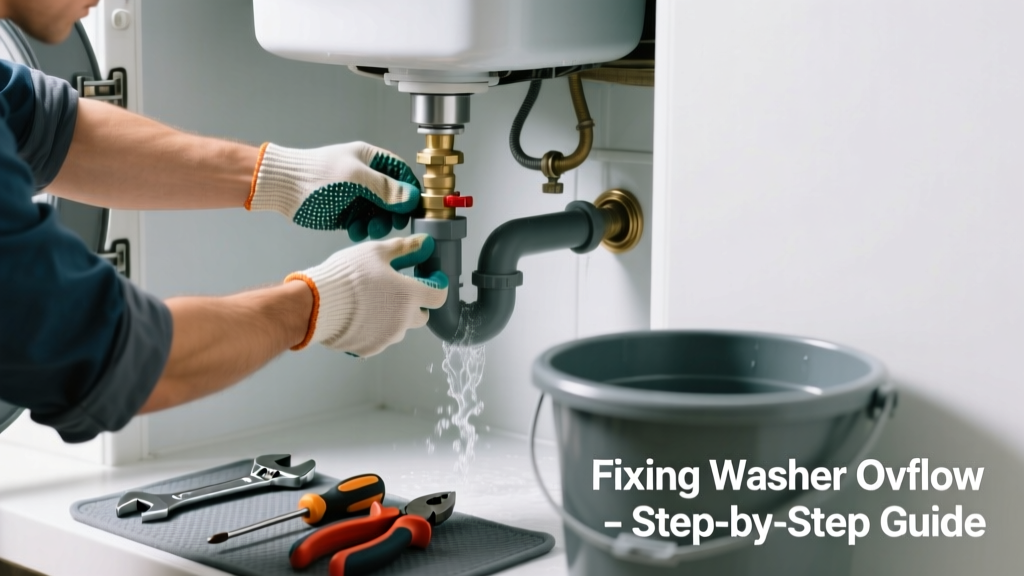 Fixing a Washer Overflowing in the Kitchen
