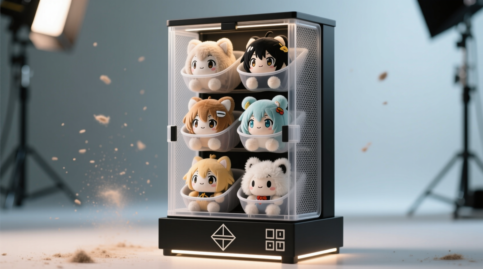 how to store anime plushies in closet shelves