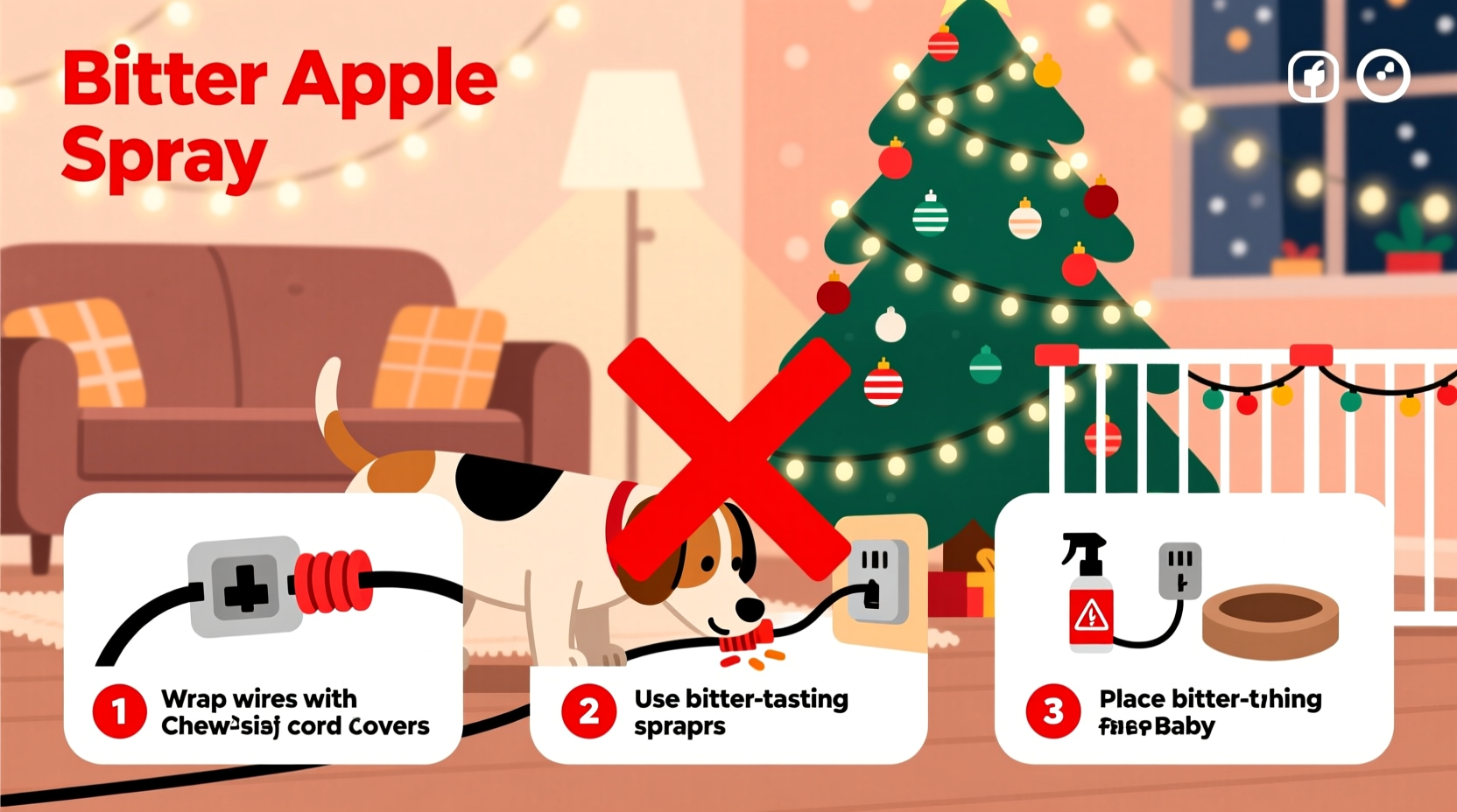 how to prevent pets from chewing christmas tree wires simple hacks that work