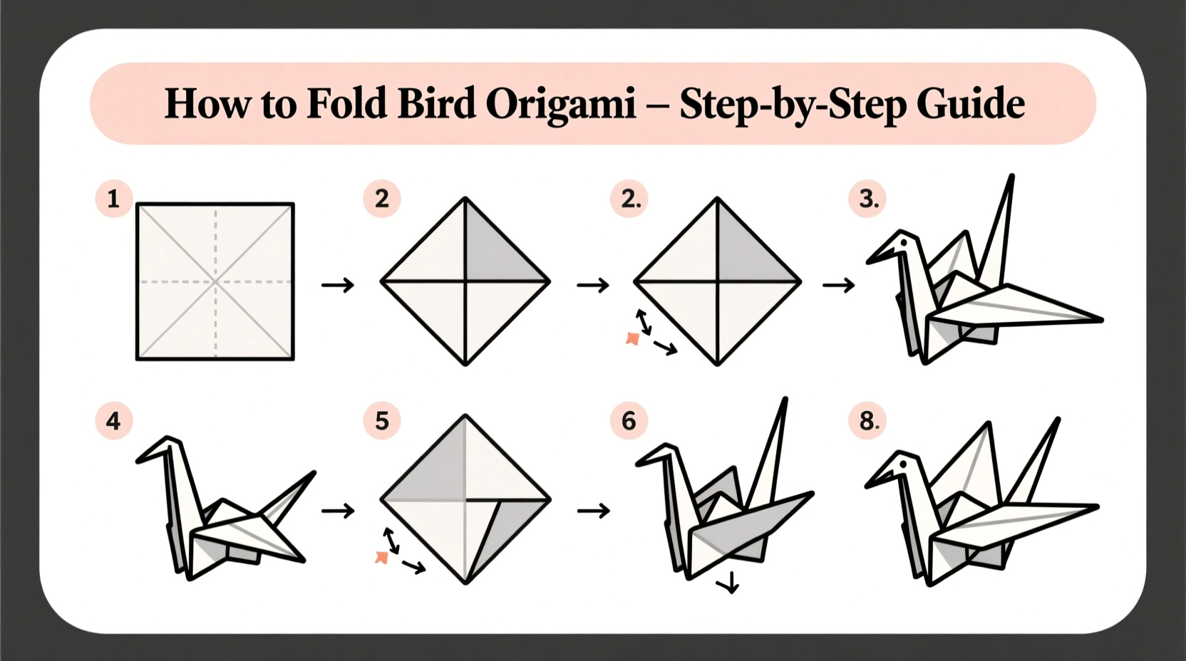how to fold bird origami