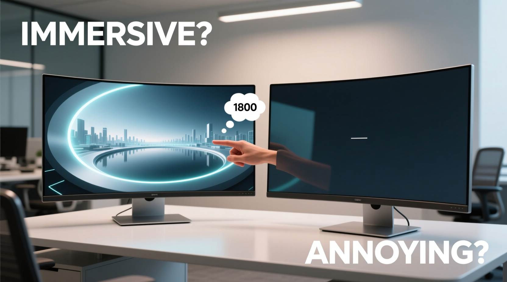 curved vs flat monitors for productivity is the curve actually immersive or annoying