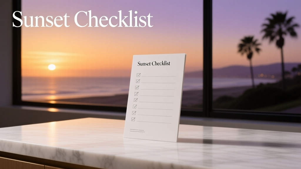 Sunset Wedding Checklist for Couples