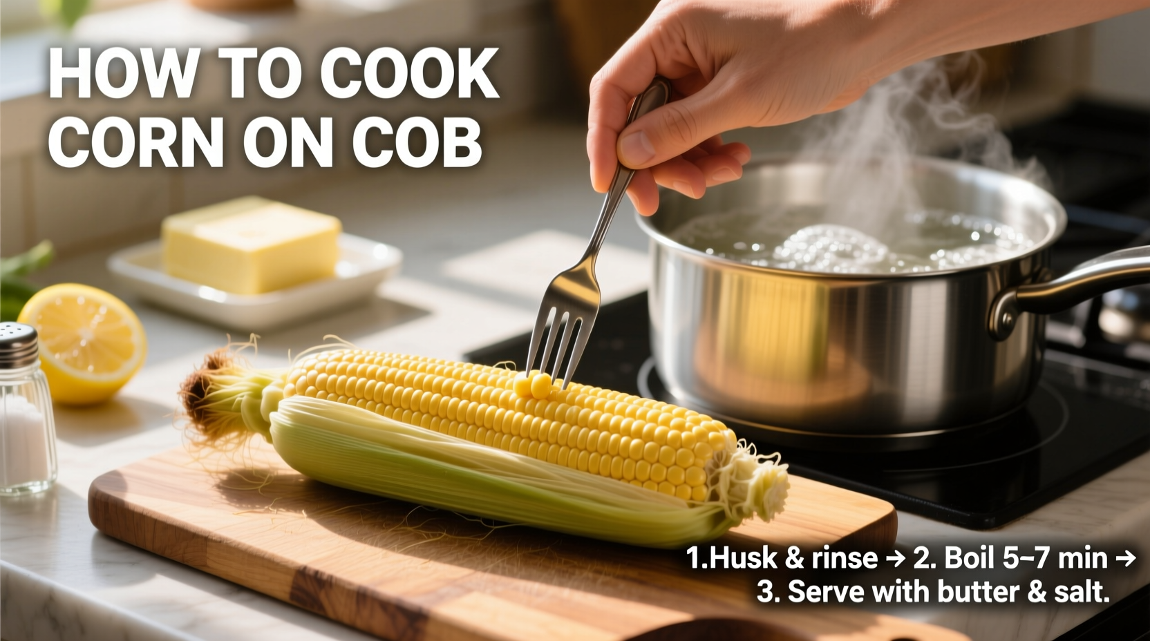 how to cook corn on cob