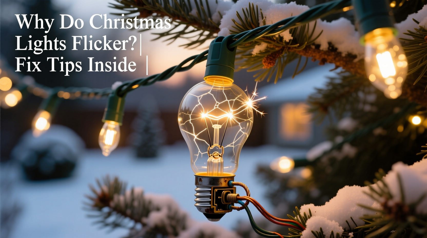 why do some christmas lights flicker and how to fix them without replacing all bulbs