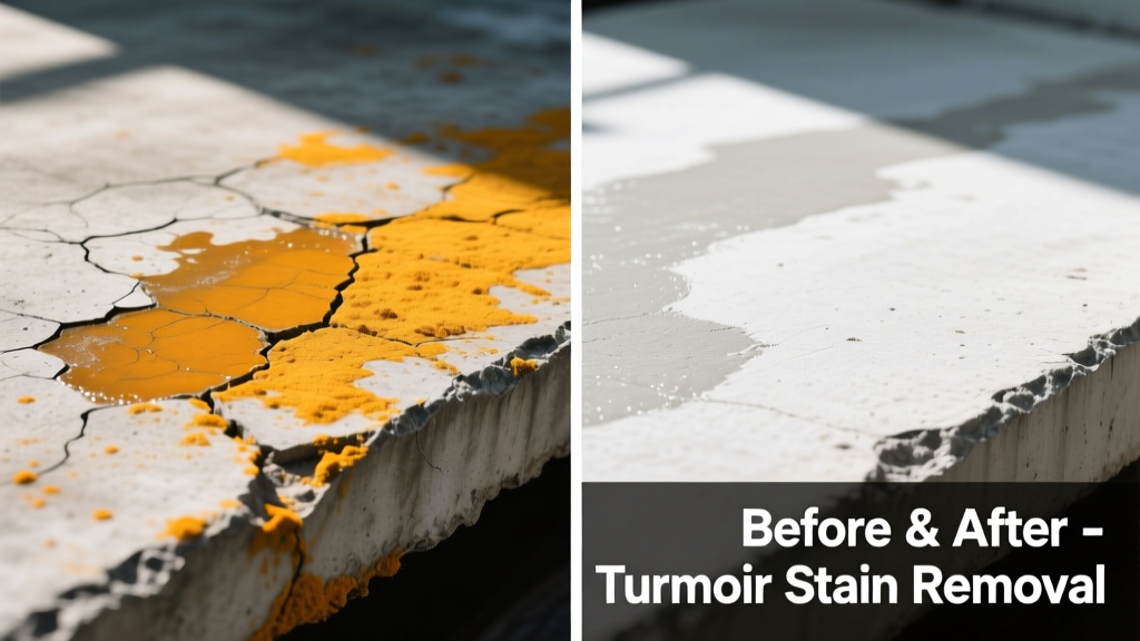 How to Remove Turmeric Stains from Concrete Surfaces