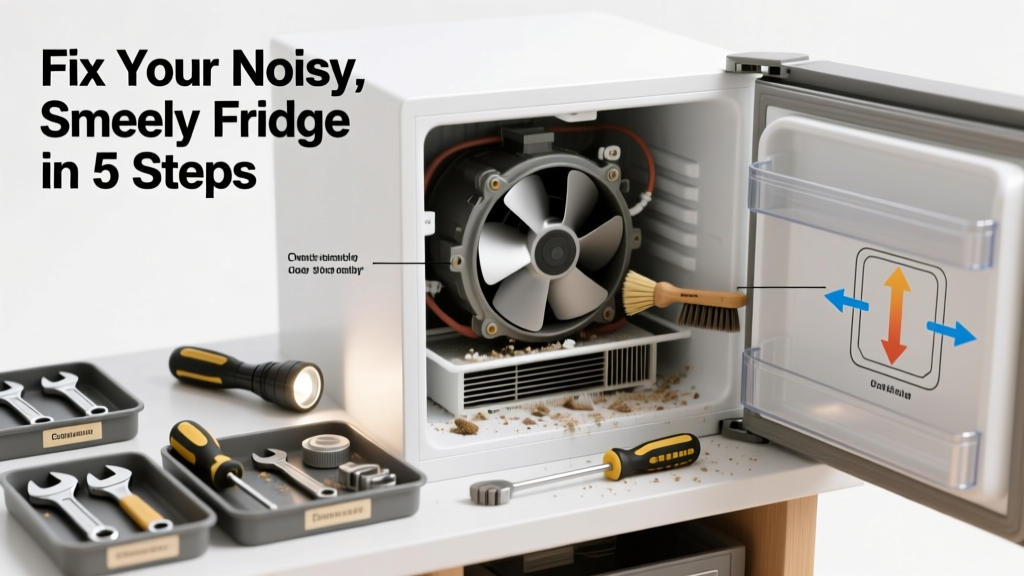Fix a Smelly, Noisy Refrigerator: DIY Repair Guide