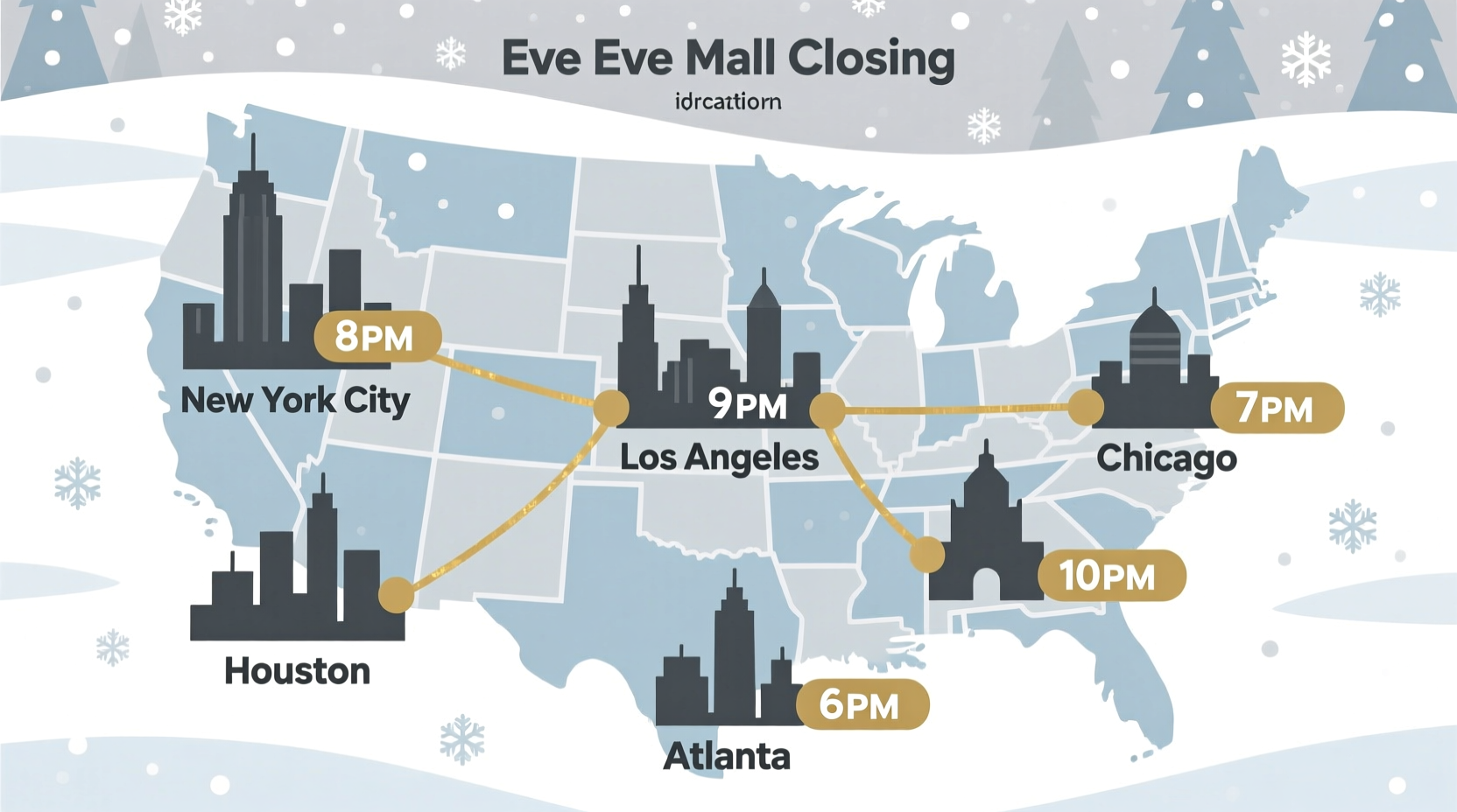 what time does mall close christmas eve