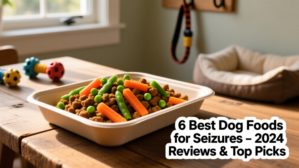 Freshly prepared chicken dog food in a compostable tray, garnished with visible carrots and peas
