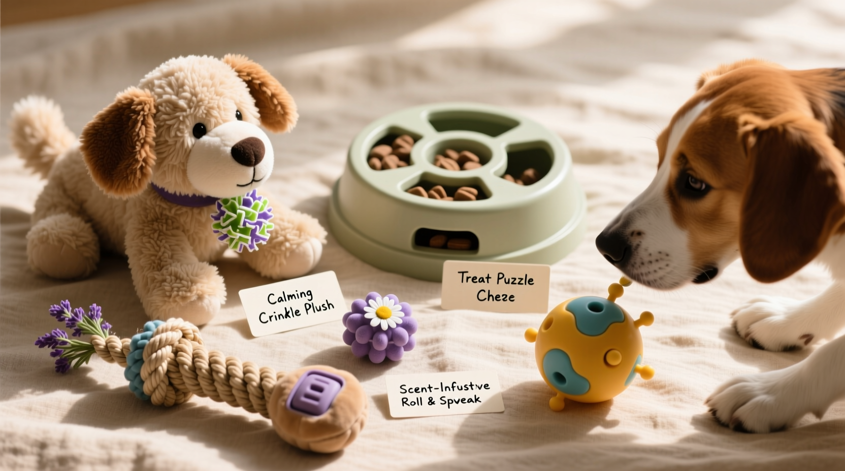 A closer look at Acrylic Calm-Down Toys For Anxious Dogs