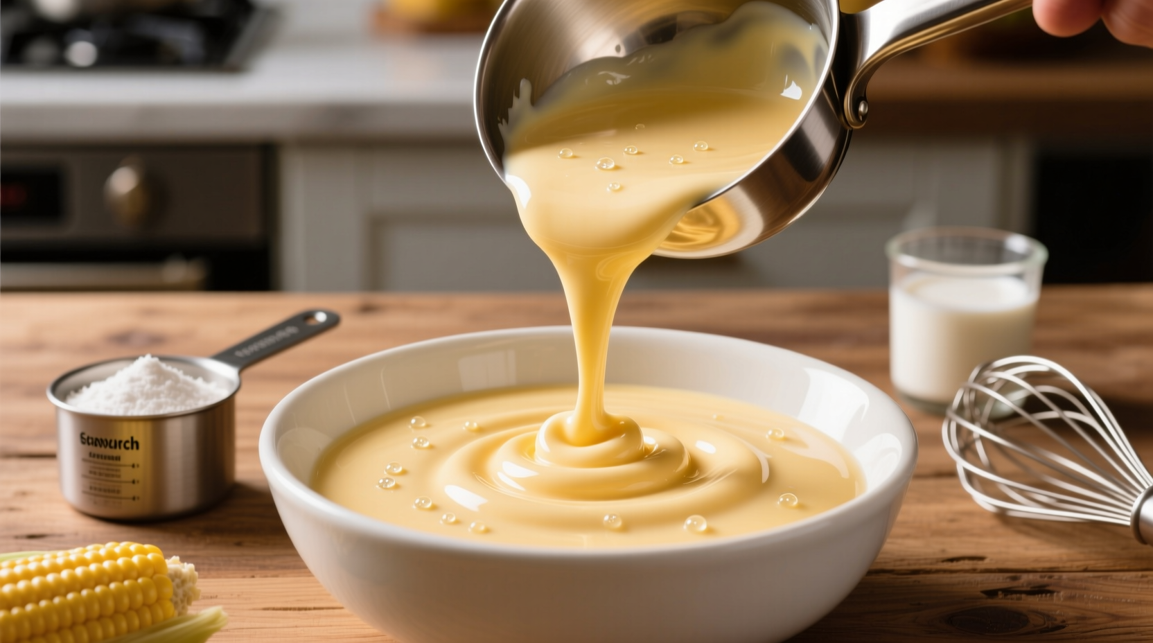 how to use cornstarch and evaporated milk to make stable emulsion cheese sauce