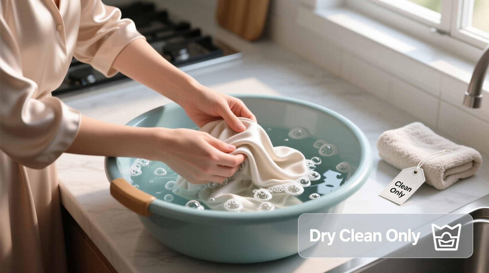 how to wash dry clean clothes at home