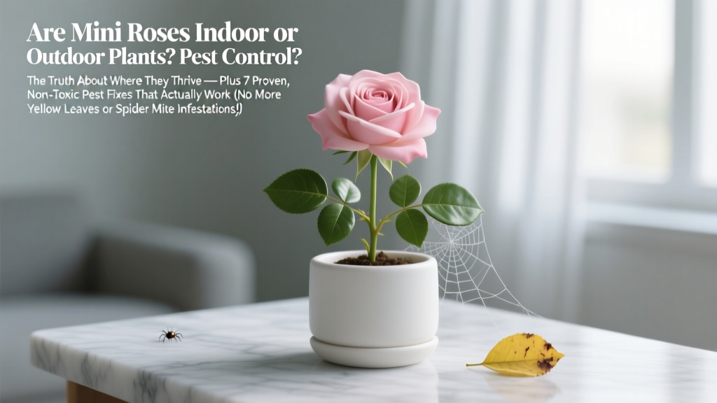Mini Roses Indoor or Outdoor? Pest Control Tips