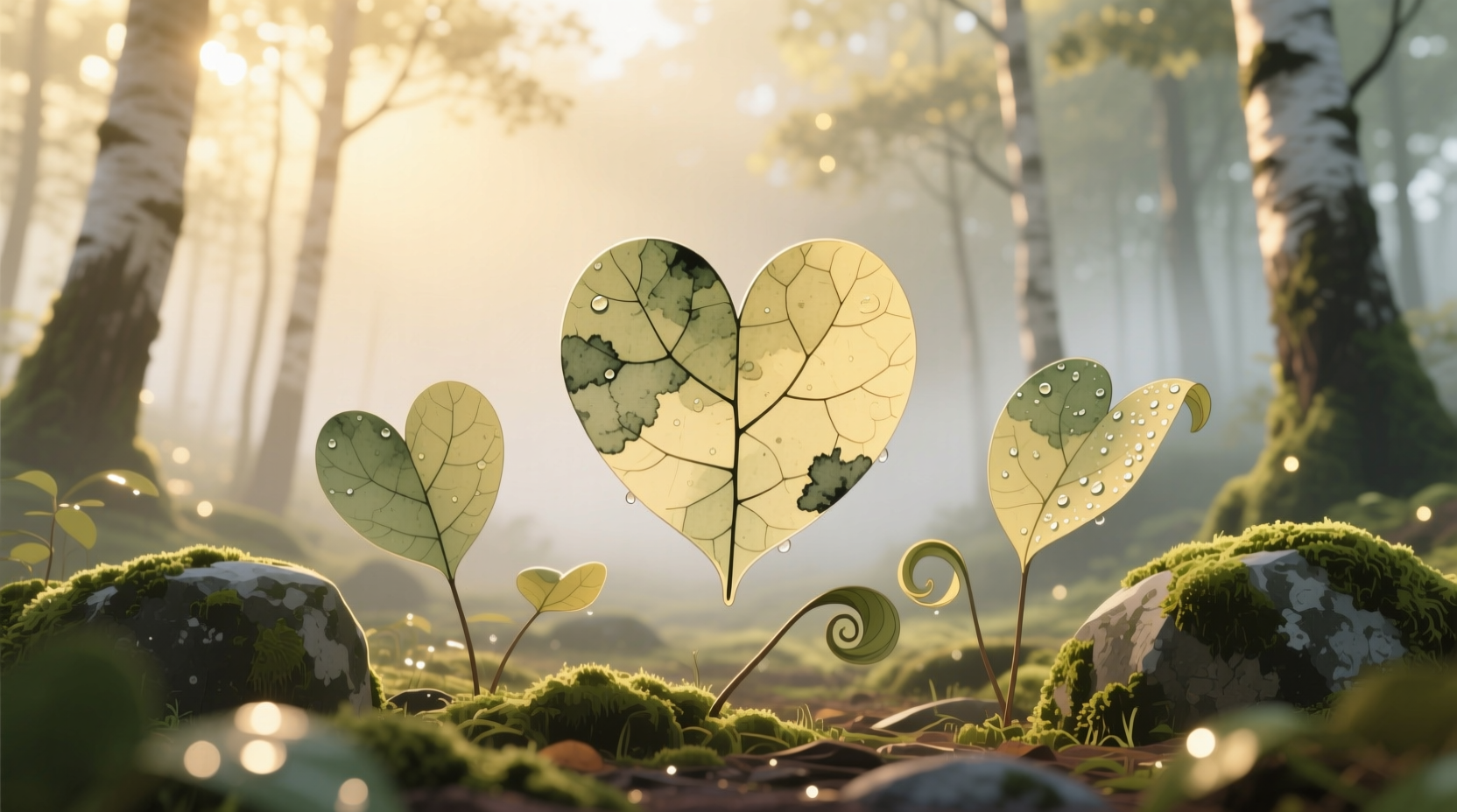 leaves shaped like hearts