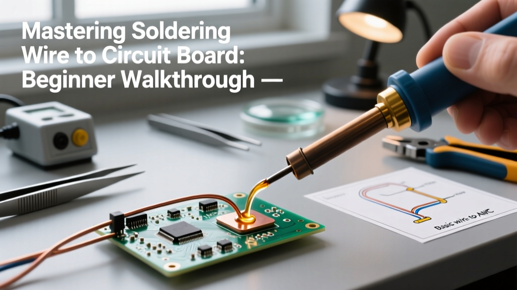 Mastering Soldering Wire to Circuit Board: Beginner Walkthrough