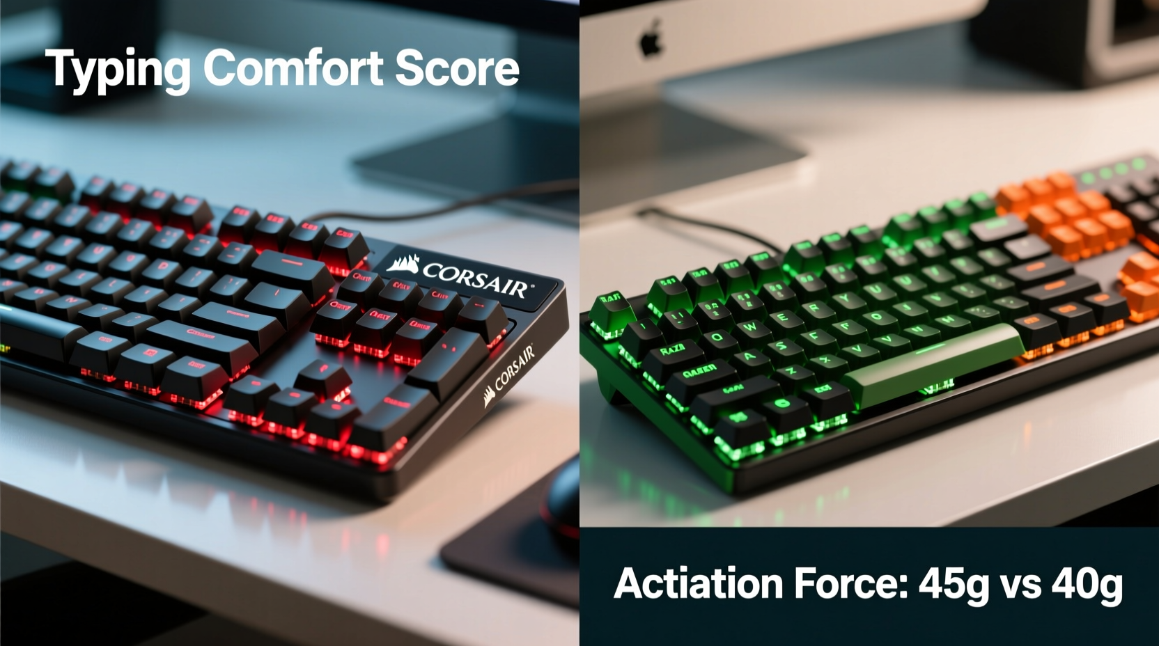 corsair vs razer keyboards which switch type is better for typing