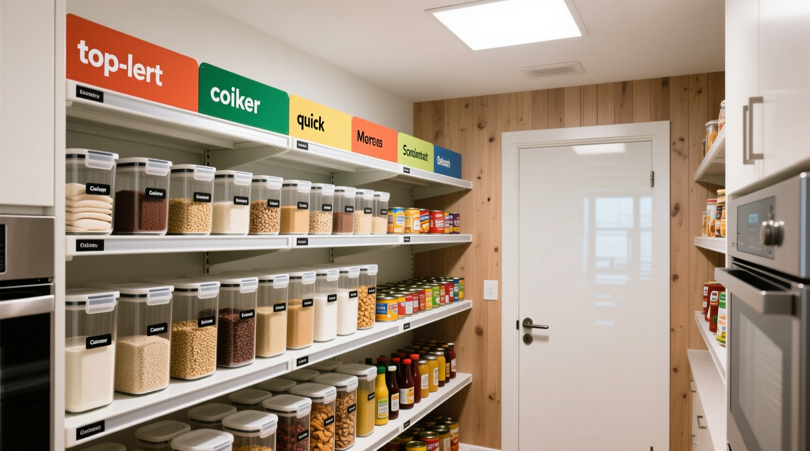 how to organize pantry shelves like a grocery store efficiency hacks