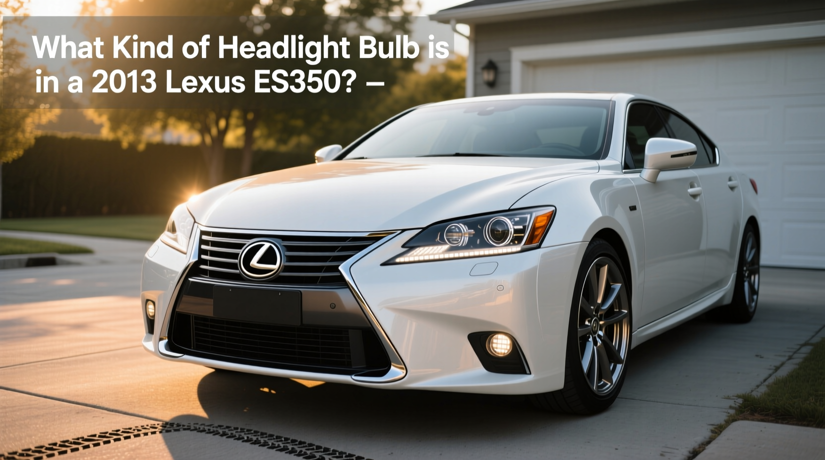 How to Choose Lexus ES350 Headlight, What Kind of Bulb Is in a 2013 Model?