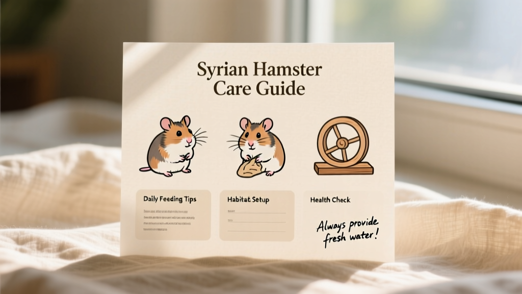 Syrian Hamster Care Sheet
