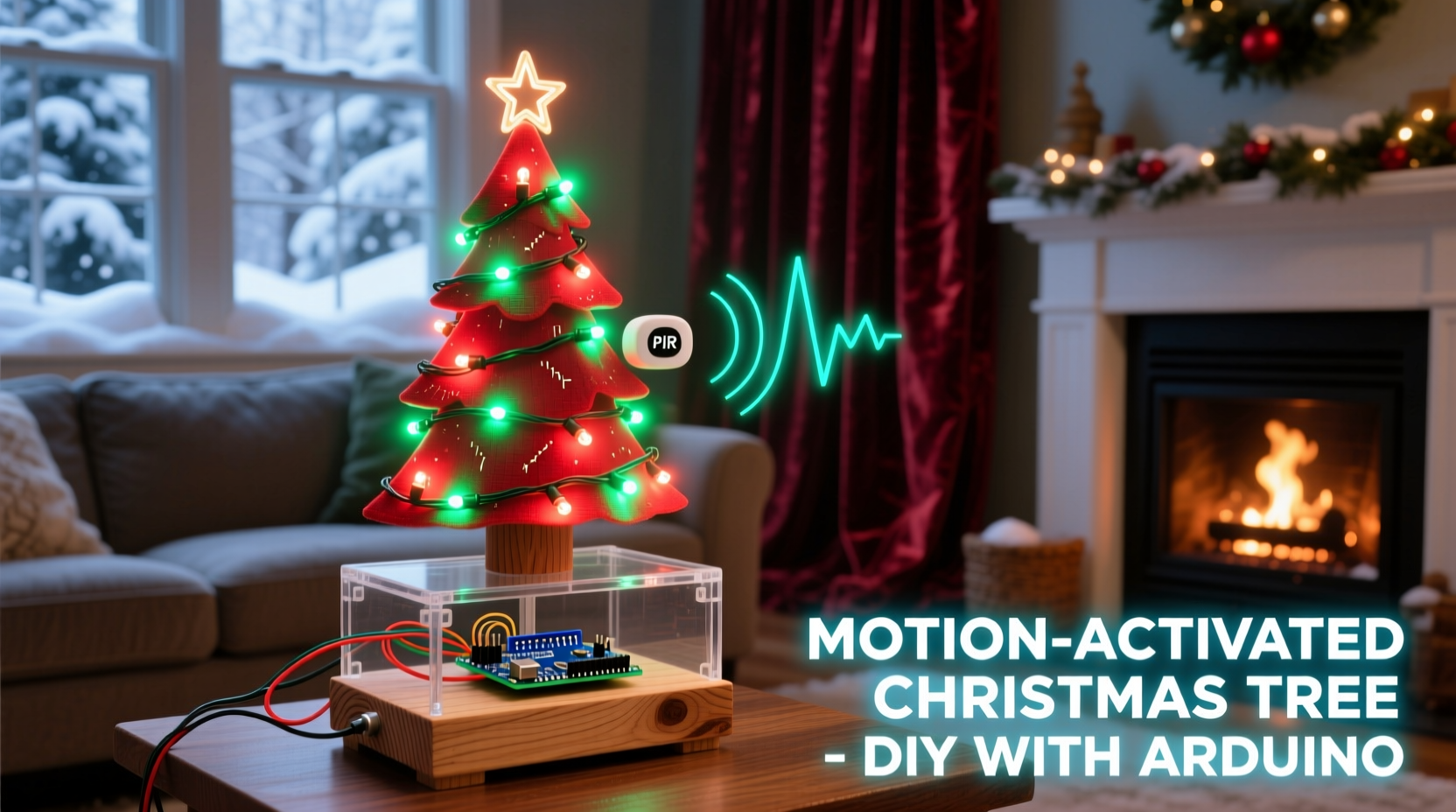 how to make a motion activated christmas decoration with arduino