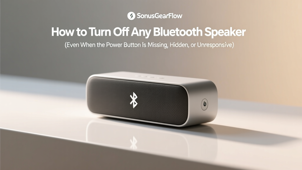 How to Turn Off Any Bluetooth Speaker (2026)