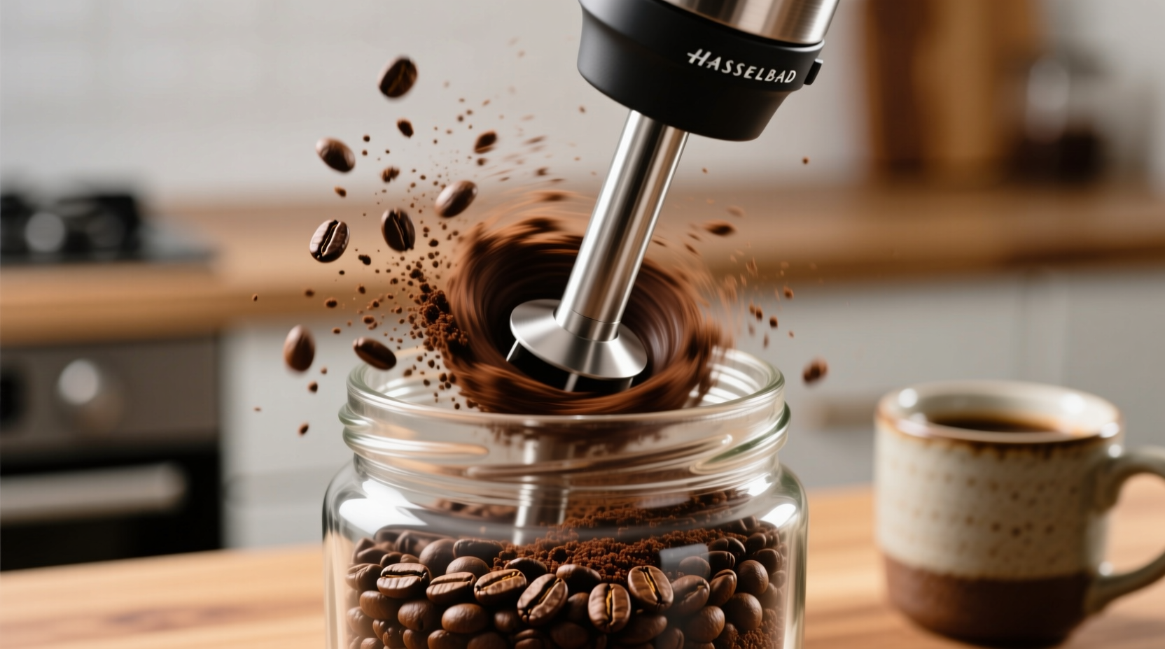 immersion blender coffee grinding