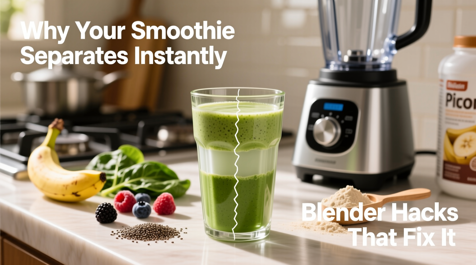 why does my smoothie separate instantly blender hacks that fix it