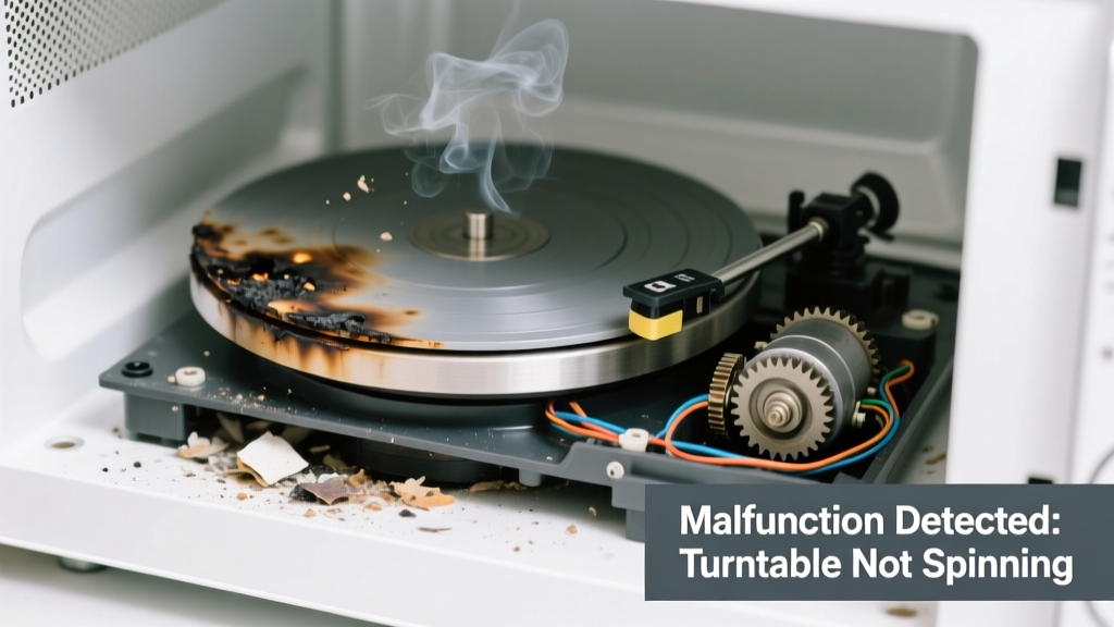 Microwave Turntable Not Spinning & Smells Bad