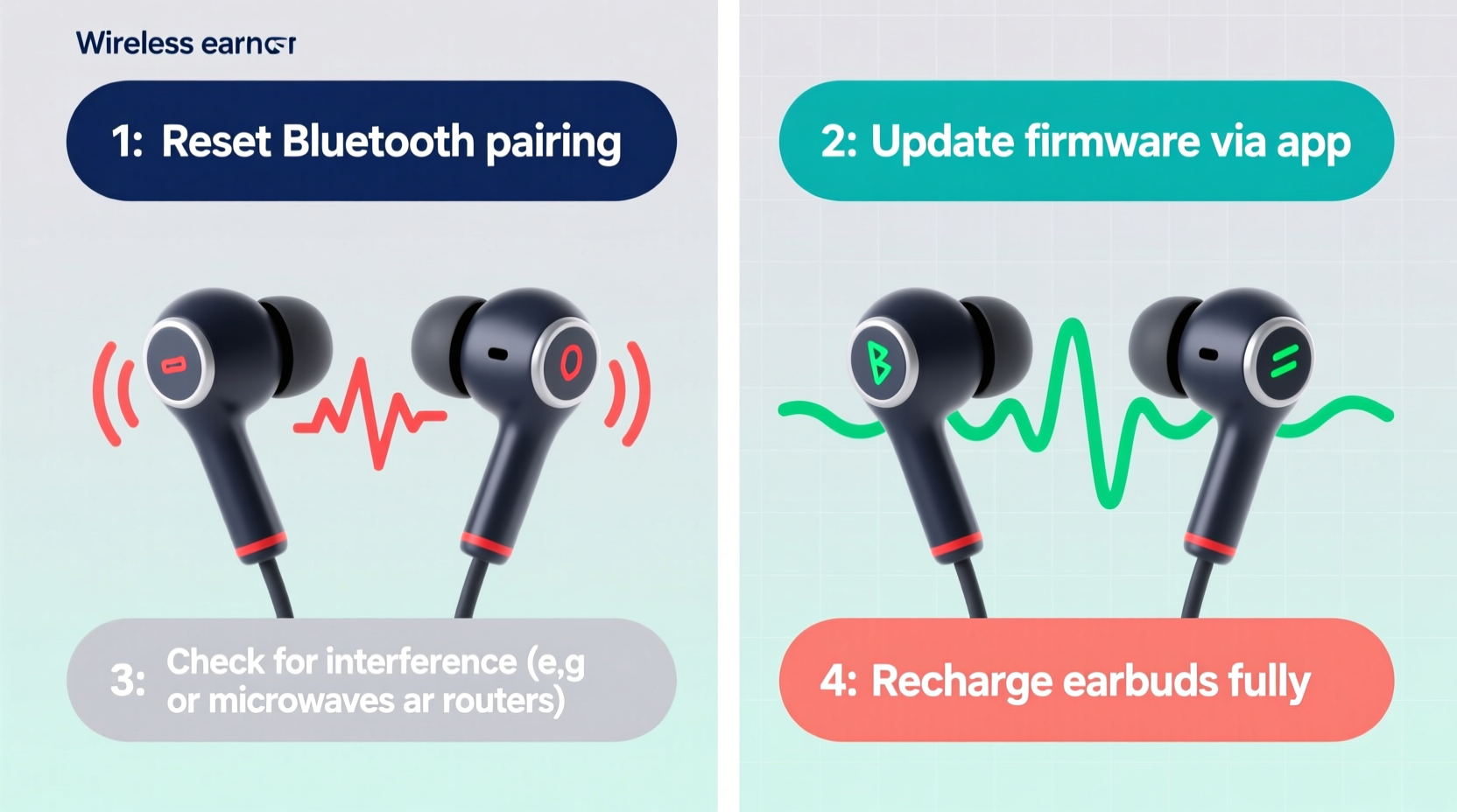 why do my wireless earbuds keep cutting out connection solutions