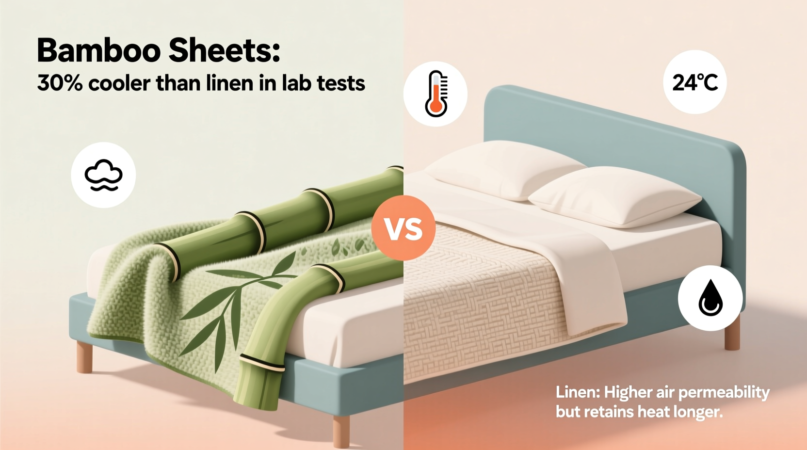 are bamboo sheets cooler than linen for hot sleepers tested and compared