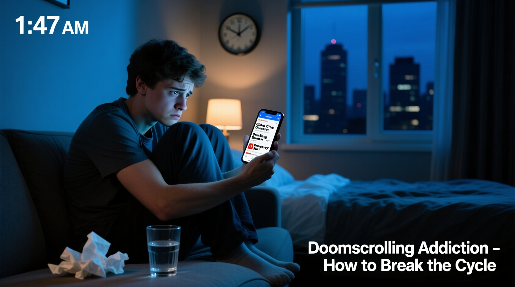 doomscrolling addiction how to actually stop looking at bad news before bed