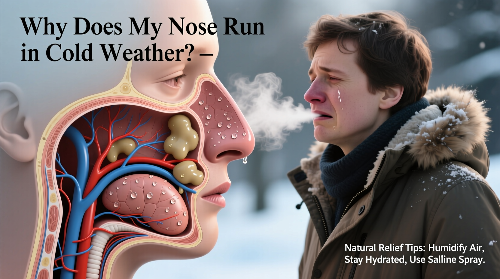 why does my nose run in cold weather and how to stop it naturally