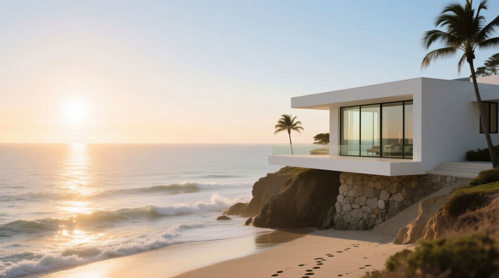 the oceanfront home screen