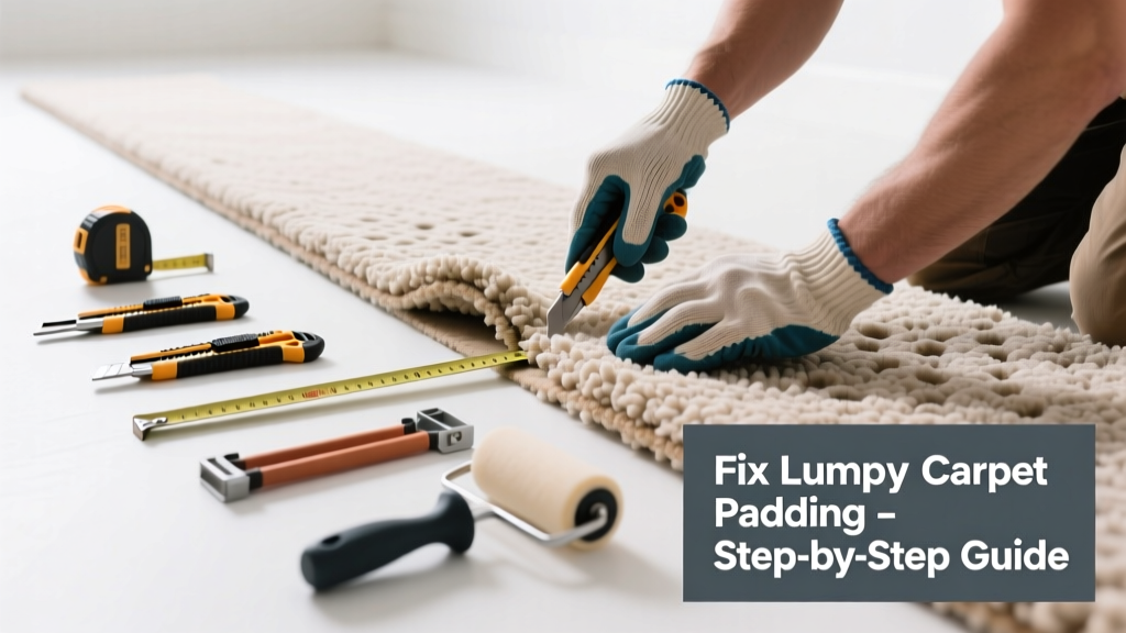 How to Fix Lumpy Carpet Padding Yourself