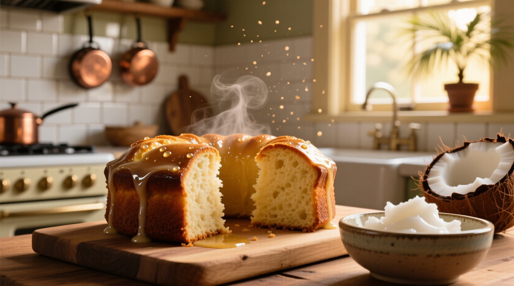 swap in coconut oil for moist light baked goods