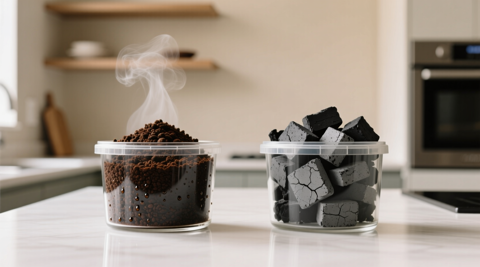 cold brew grounds vs charcoal for fridge odors