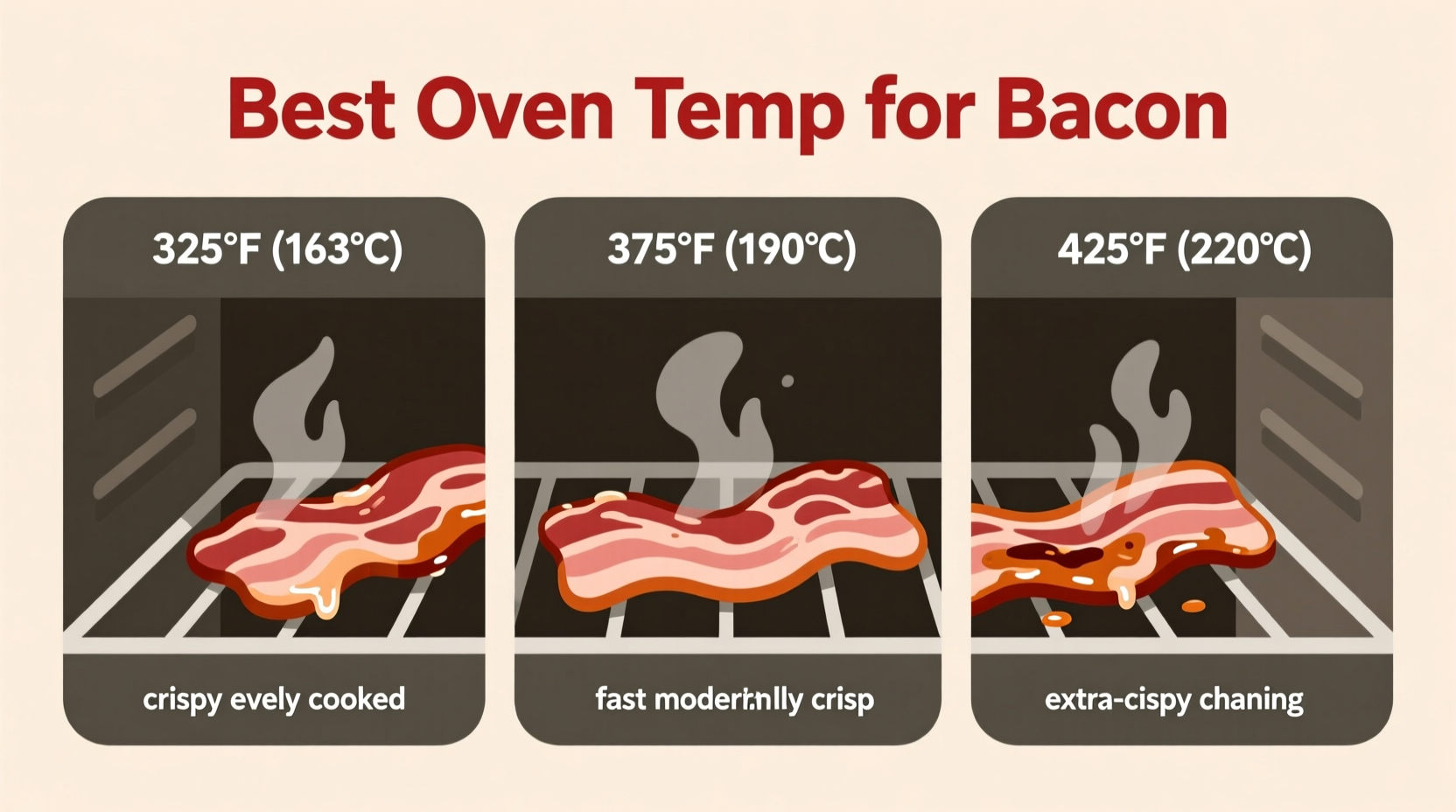 what temperature to cook bacon in oven