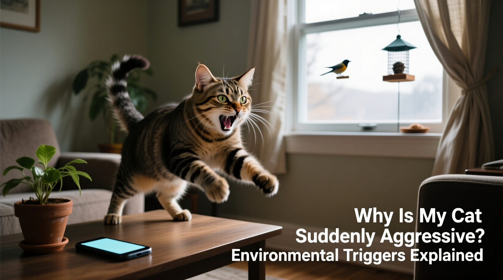 why is my cat suddenly aggressive and what environmental changes help