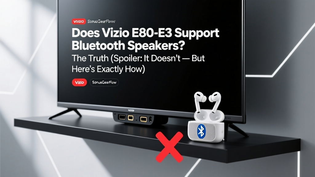 Vizio E80-E3: No Bluetooth, But Wireless Audio Works