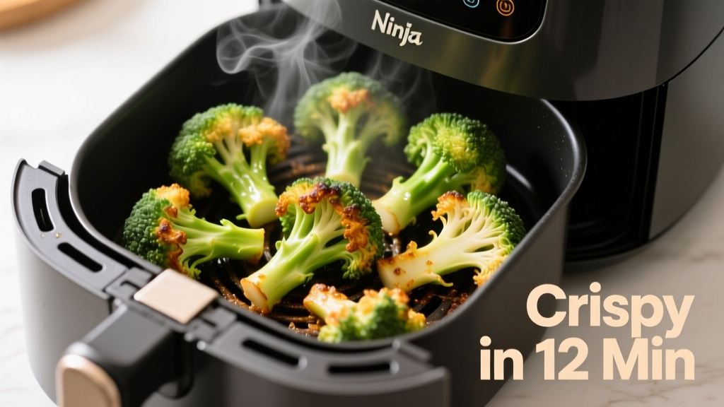 How to Air Fry Broccoli in a Ninja (Crispy, Not Soggy!)