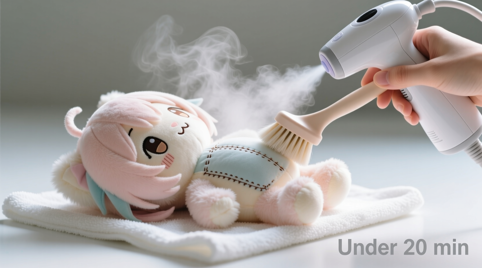 how to clean a furry anime plush safely
